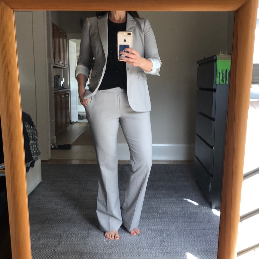 Light Grey BR suit jacket sz 4